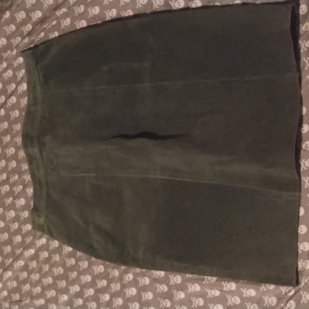 Black Suede skirt